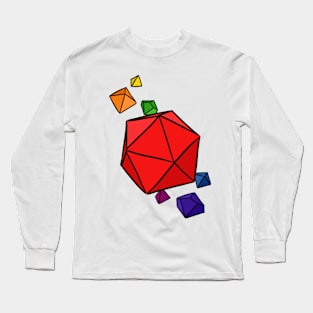 Gay Pride Colors Dice Long Sleeve T-Shirt